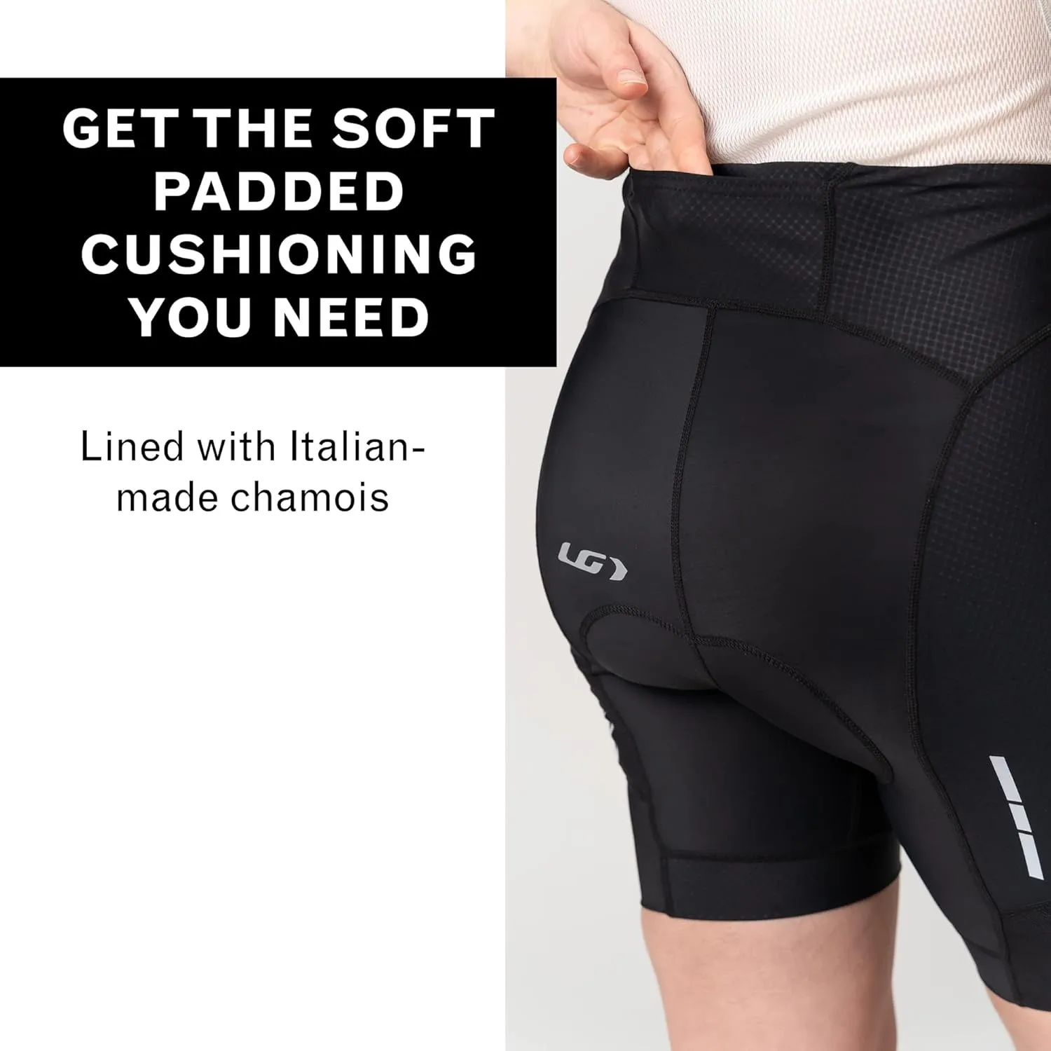 Louis Garneau, Women's Optimum 2 Shorts, Stretchable, Padded, Breathable & Quick Drying