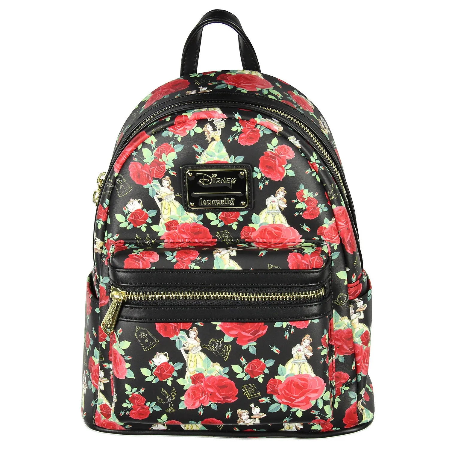 Loungefly Disney Beauty And The Beast Belle Roses Mini Backpack