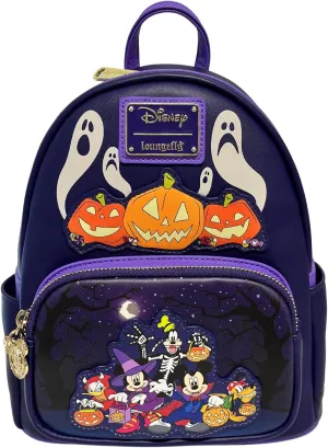 Loungefly Exclusive Disney Mickey and Friends Halloween Double Strap Shoulder Bag