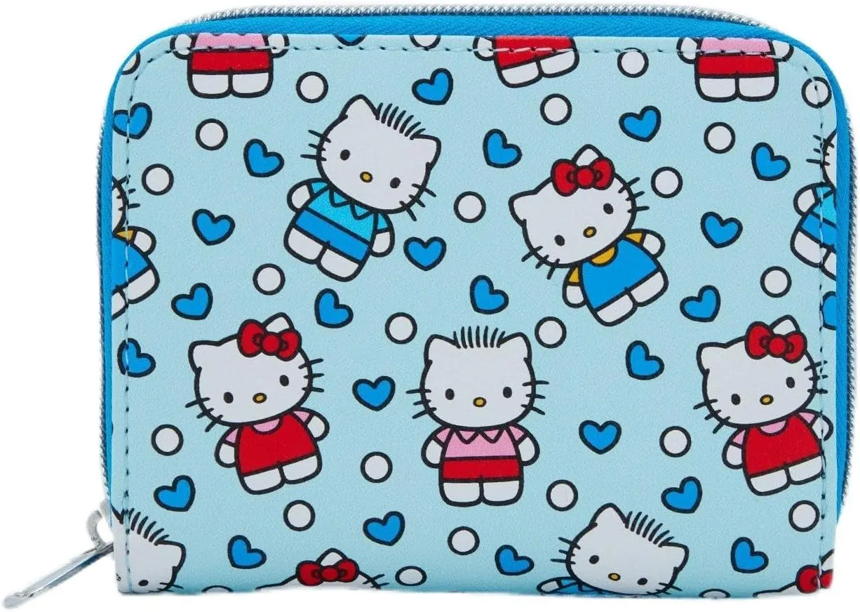 Loungefly Hello Kitty And Dear Daniel Allover Print Mini Zipper Wallet MULTI NONE