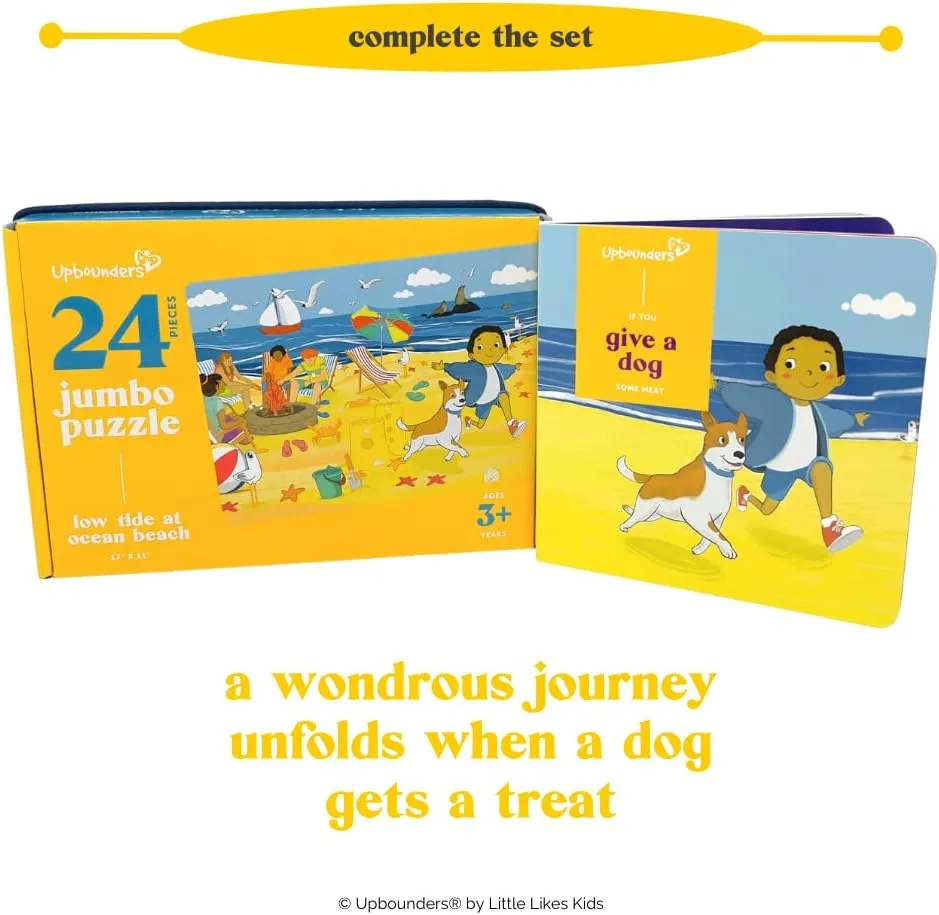 Low Tide at Ocean Beach - 24 Piece Beginner Puzzle, Ages 3 and up (Multicultural)