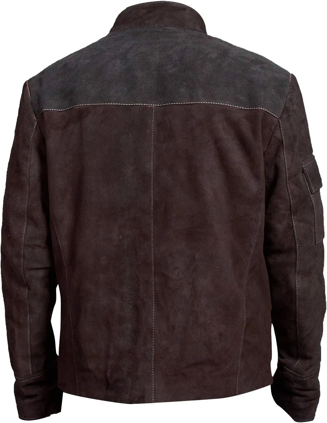 LP-FACON Mens Space Solitary Cosplay Costume Leather Jacket Collection Brown/Black