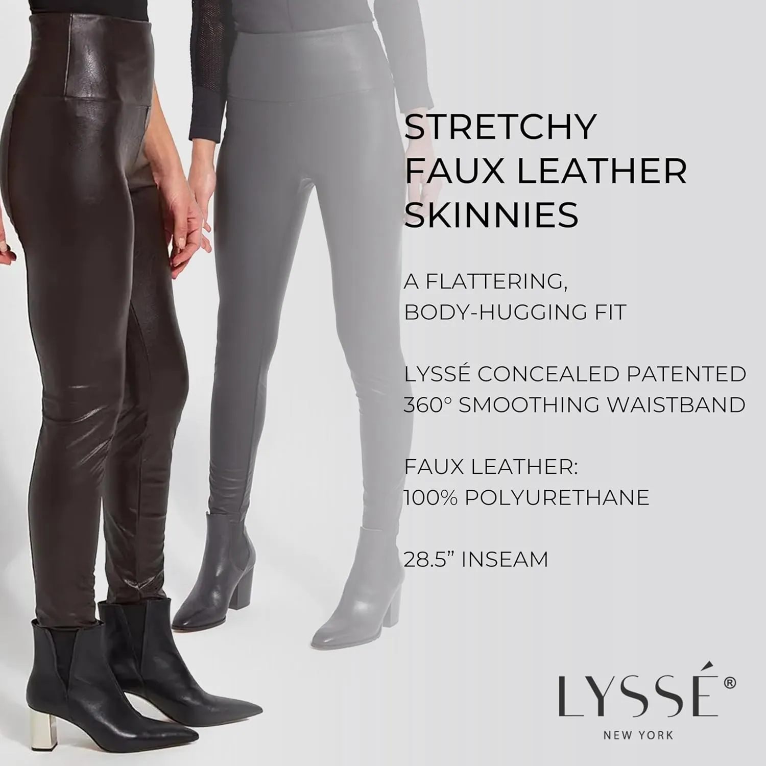 Lyssé Women's Misses Textured Leather Legging
