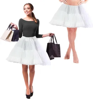 Malco Modes Zooey Luxury Chiffon Adult Petticoat Slip Adjustable