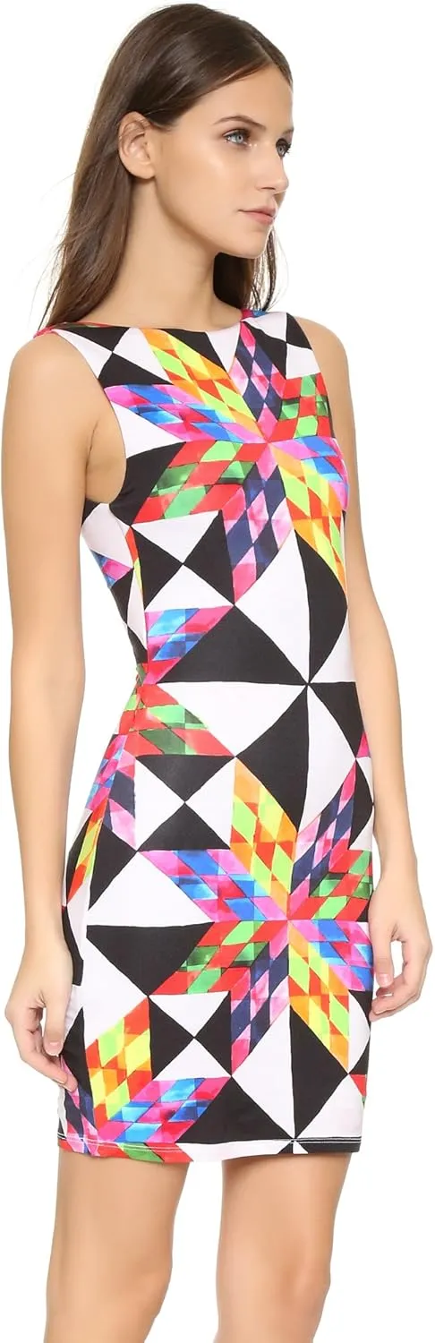 Mara Hoffman Women's Fractals Cut Out Back Mini Dress