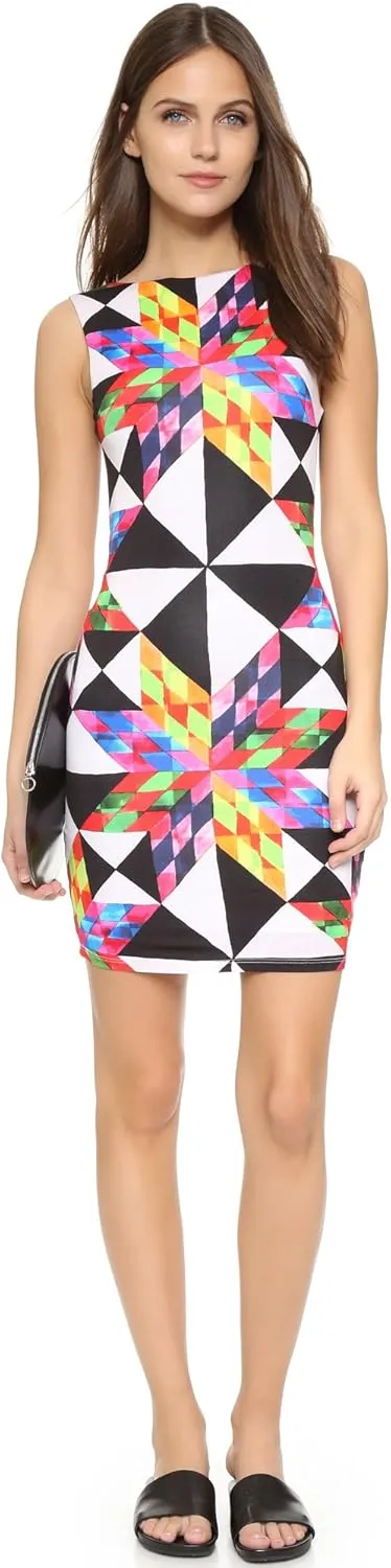 Mara Hoffman Women's Fractals Cut Out Back Mini Dress
