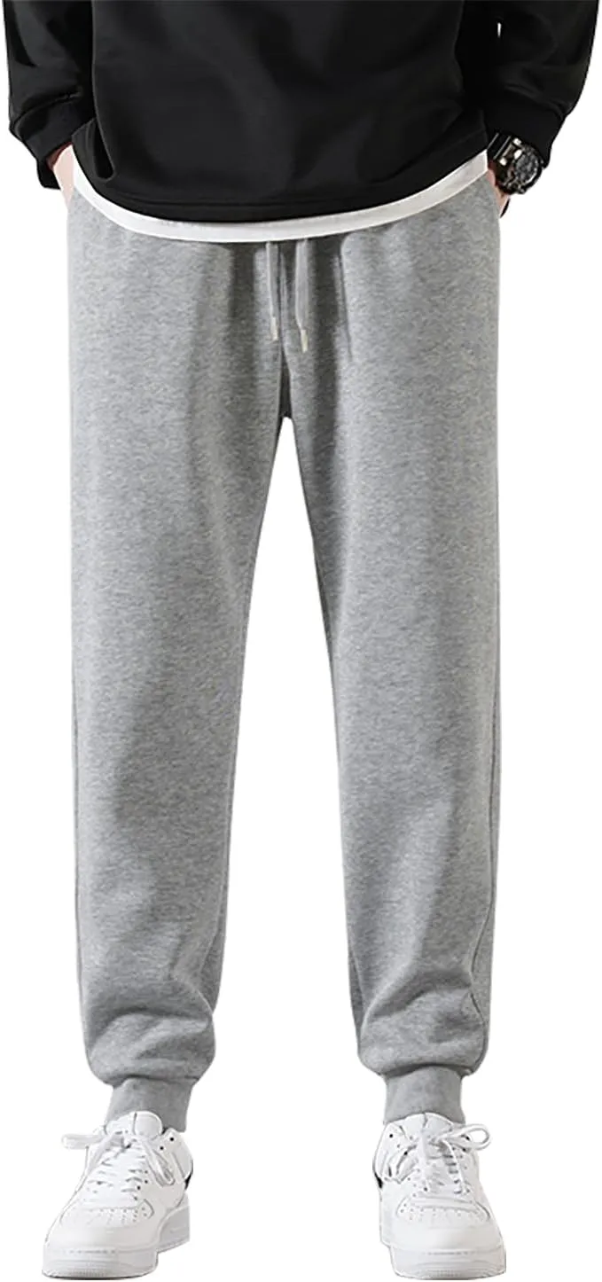 Marine Royal Men's Sweatpants Stretch Waist Drawstring Jogging Pants for Men