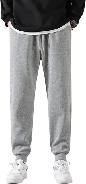 Marine Royal Men's Sweatpants Stretch Waist Drawstring Jogging Pants for Men