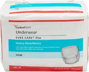 MCK16153100 - Adult Absorbent Underwear Sure Care Pull On Large Disposable Heavy Absorbency