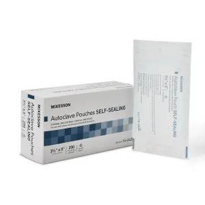 McKesson Sterilization Pouch, 3½ x 5 Inch, McKesson Brand 16-6420, 200 Count