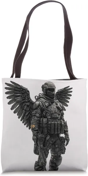 Medieval Angel of Death Miniature Tabletop Solider Model Art Tote Bag