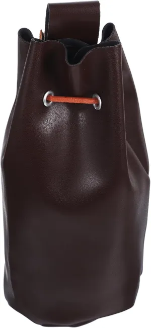 Medieval Faux Leather Drawstring Waist Bag Portable Cosplay Pouch for Halloween Costume Retro Style Vintage Coin Purse for Role Play Cosplay Events Coffee