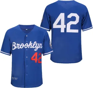 Men's Black Legend Baseball Jersey Number 42 Vintage Embroidered Retro Lightsout Jerseys Shirts