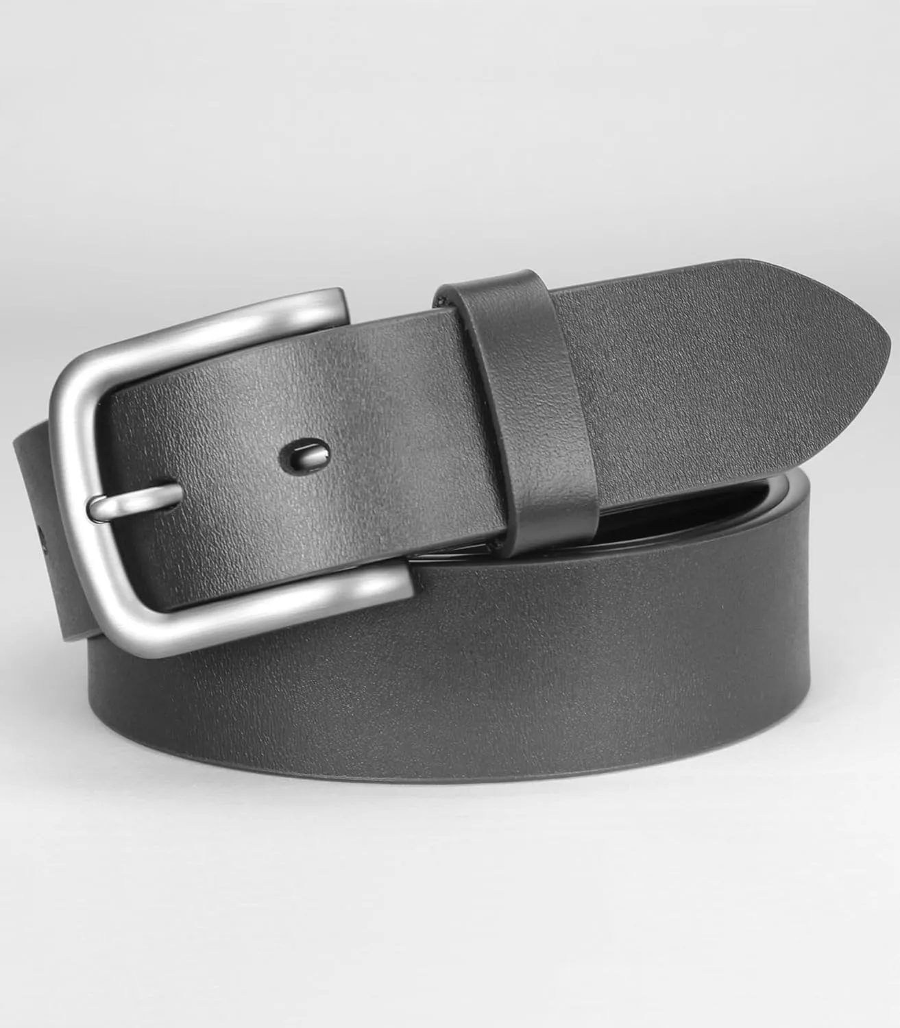 Men's Casual Genuine Leather Dress Belt for Jeans