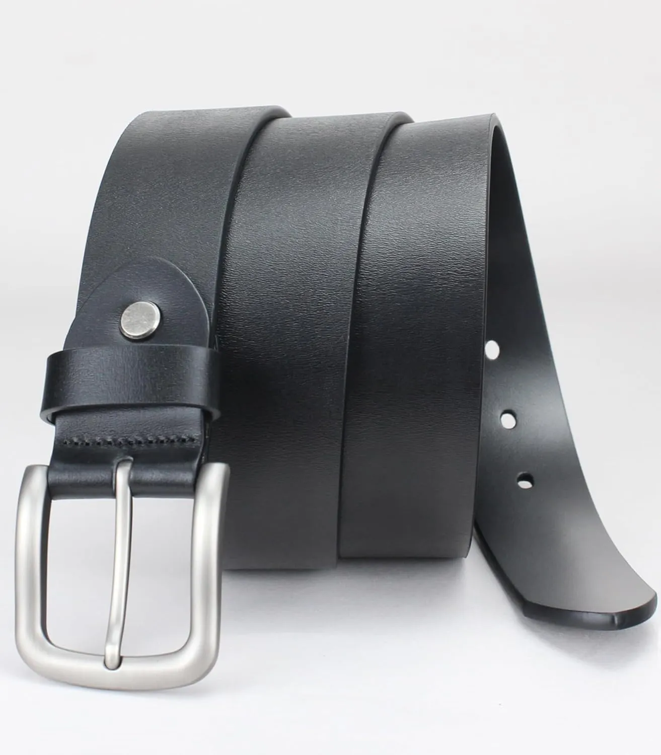 Men's Casual Genuine Leather Dress Belt for Jeans