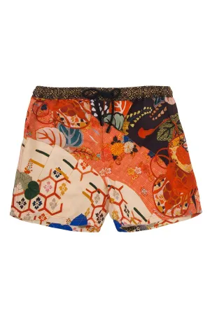 MEN'S ELASTIC WAIST BOARDSHORT KISSING THE SUN