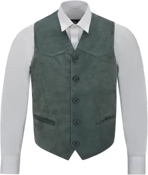 Men's New Party Fashion Stylish Real Genuine Classic Designer Real Soft Suede Leather Waistcoats Vests