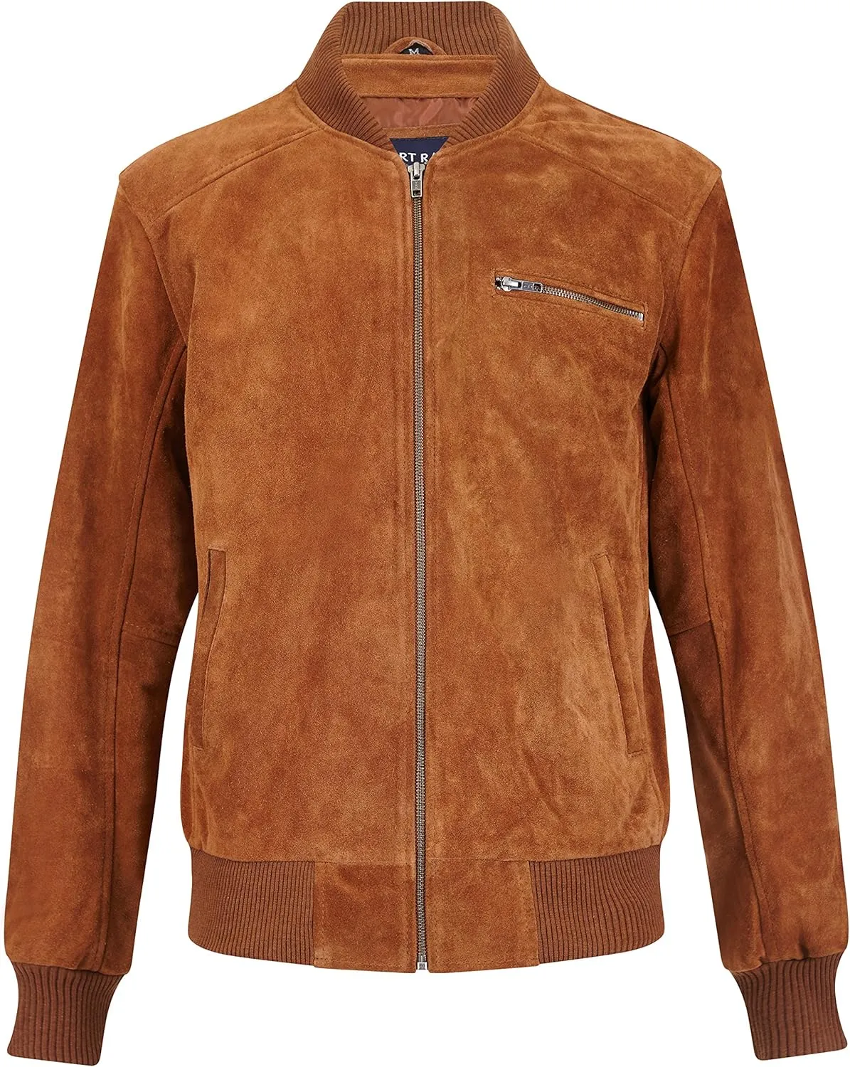 Men's Real Leather Bomber Jacket 100% Suede Street Inspired Biker Style 275-Z