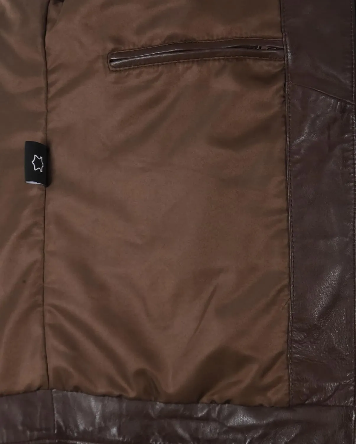 Men's Sports Fashion Quilted Padded Puffy Lambskin Leather Casual Biker Jacket 2448