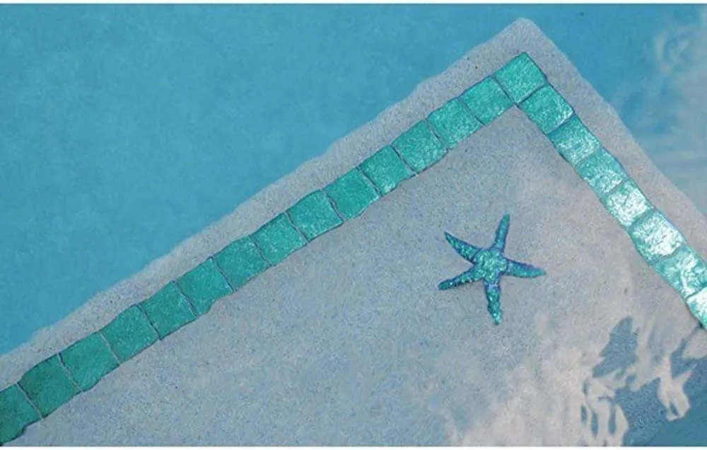 Metallic Starfish (Fusion Series) Ceramic Swimming Pool Mosaic (5", Rainbow)