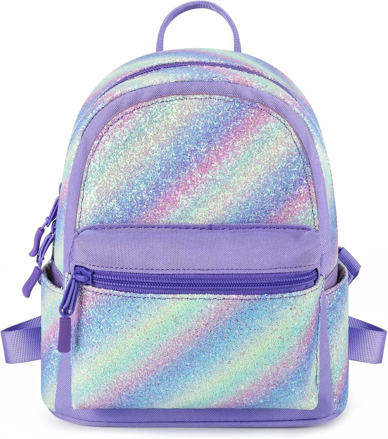 mibasies Mini Backpack for Girls Kids Rainbow Purse