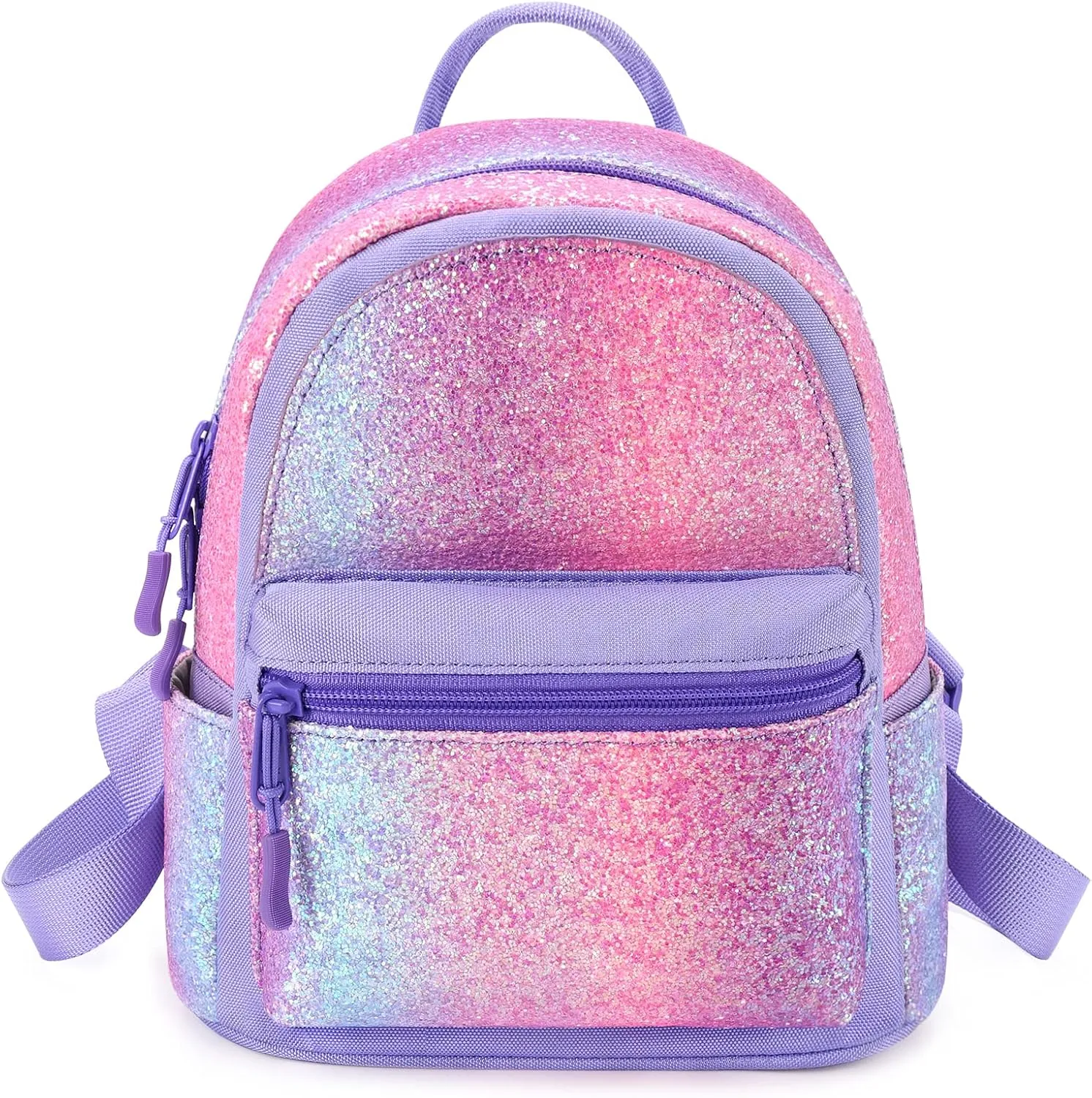 mibasies Mini Backpack for Girls Kids Rainbow Purse