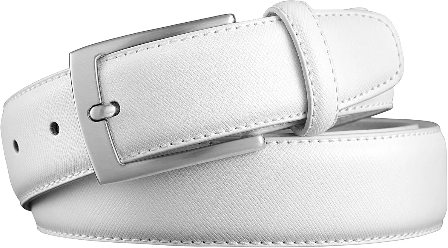 MILORDE Men's Genuine Leather Dress Belt, Handmade, 100% Cow Leather, Fashion & Classic Designs for Work Business and Casual