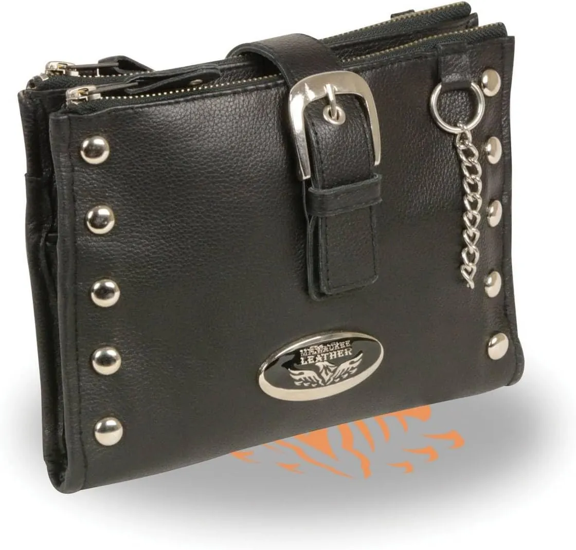 Milwaukee Leather Women's Premium Leather Fashion Shoulder/Waist Bag
