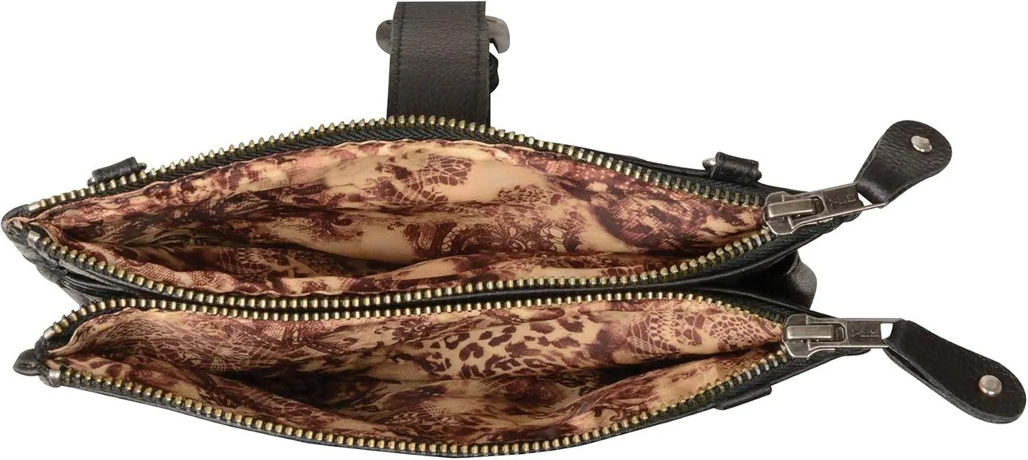 Milwaukee Leather Women's Premium Leather Fashion Shoulder/Waist Bag