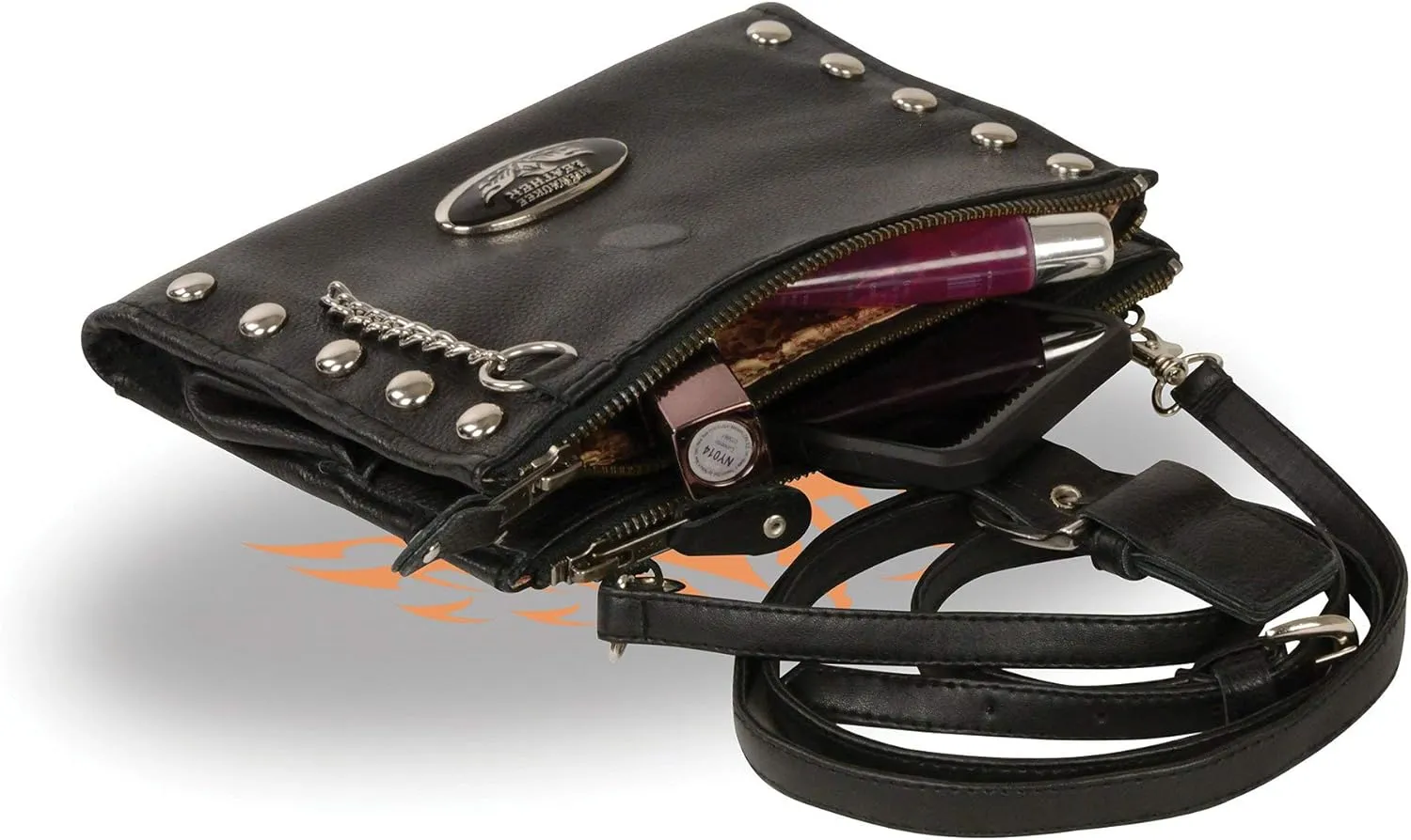 Milwaukee Leather Women's Premium Leather Fashion Shoulder/Waist Bag