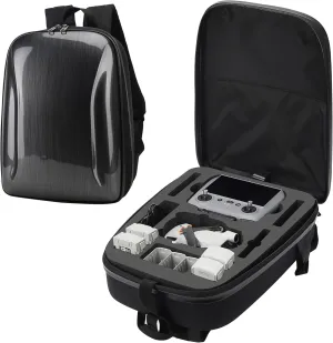 Mini 4 Pro Case Backpack, Waterproof Shockproof Hard Shell Carrying Case Bag for Mini 3/4 Pro Drone, DJI RC-N2/ DJI RC 2 & Other Accessories