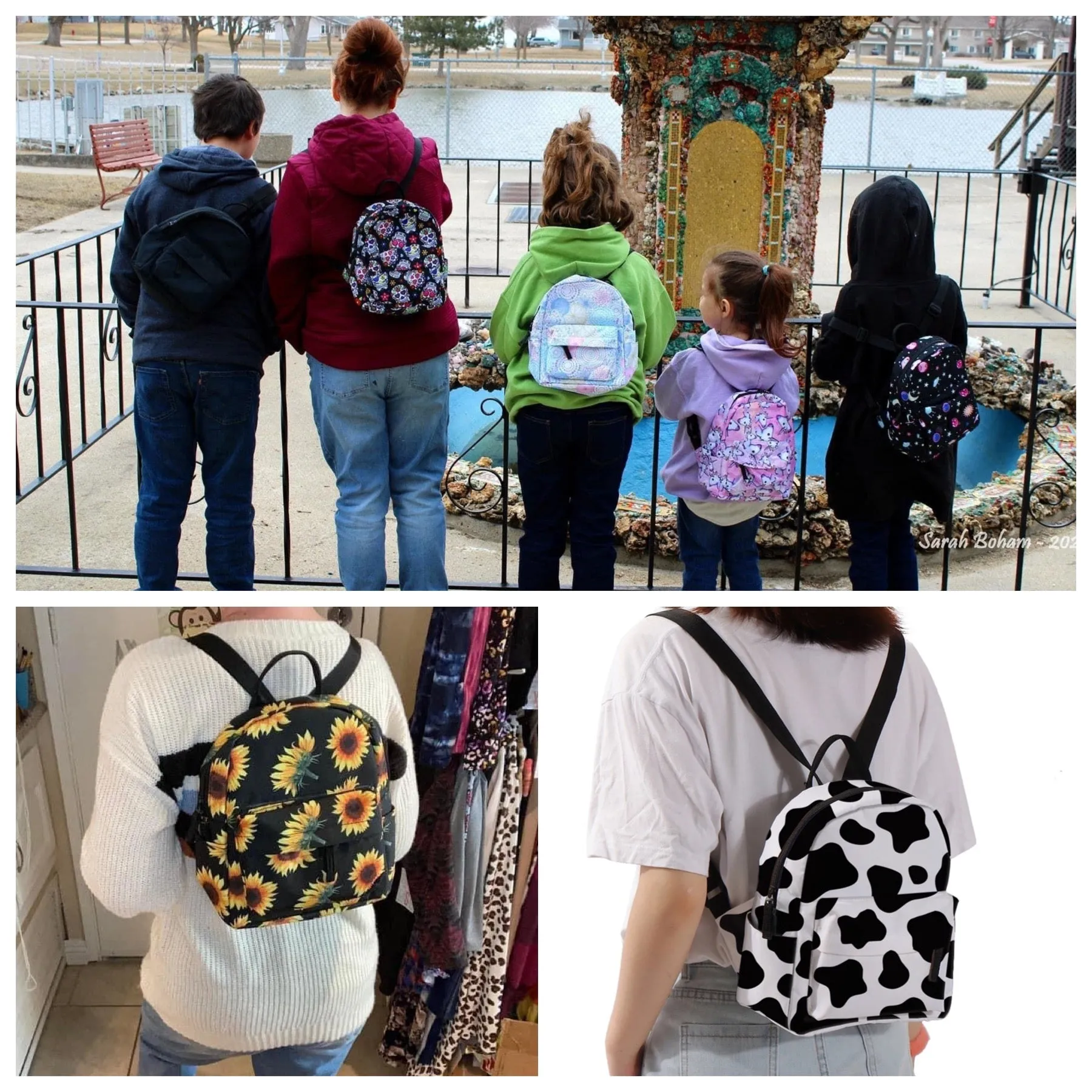 Mini Backpack - Baseball Animal Print