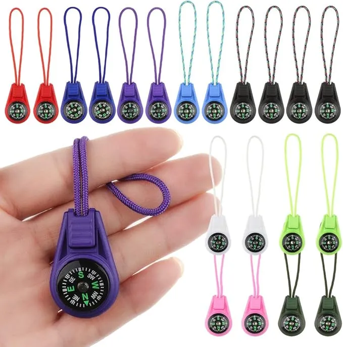 Mini Compass for Kids Compass Keychain，Button Compass Bulk kit，Paracord Hiking Survival Small Compasses，Kids Scout Compass.