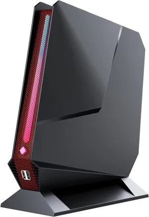 Mini Gaming PC, 12Th Gen Core i9-12900H, RTX 3050 Ti 8GB GDDR6 Graphics Desktop Mini Computers, 32GB DDR4 RAM, 1TB NVMe PCIe4x4 SSD, RGB Lighting, Triple Display, 2.5G LAN, WiFi 6E BT5.2, Black