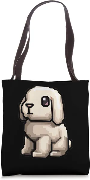 Mini Lop 8 Bit Tote Bag