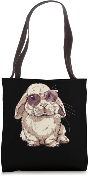 Mini Lop With Sunglasses Tote Bag
