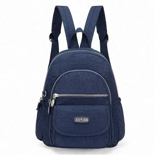 Mini Nylon Women Backpacks Casual Lightweight Strong Small Packback Daypack for Girls Cycling Hiking Camping Travel Outdoor