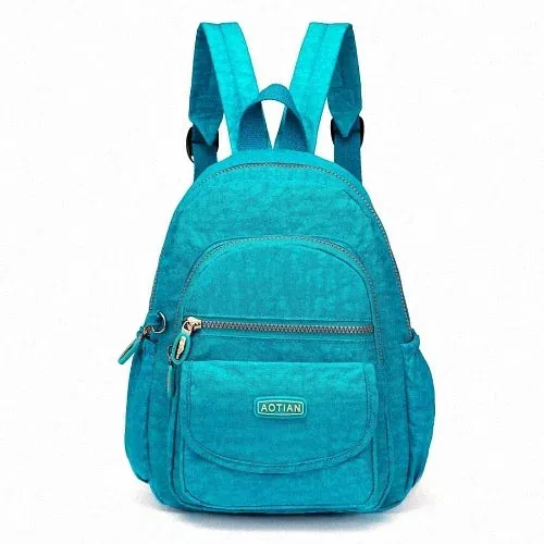 Mini Nylon Women Backpacks Casual Lightweight Strong Small Packback Daypack for Girls Cycling Hiking Camping Travel Outdoor