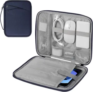 MoKo 9-11 Inch Tablet Sleeve Carrying Case with Handle, Padded Protective Travel Bag for New 11 inch iPad Air M3 2025, iPad A16 11", iPad Pro 11 M4, iPad 10/9/8/7th, Tab S9/S8 11, Indigo