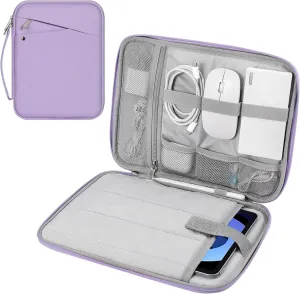 MoKo 9-11 Inch Tablet Sleeve Carrying Case with Handle, Padded Protective Travel Bag for New 11 inch iPad Air M3 2025, iPad A16 11", iPad Pro 11 M4, iPad 10/9/8/7th, Tab S9/S8 11, Purple