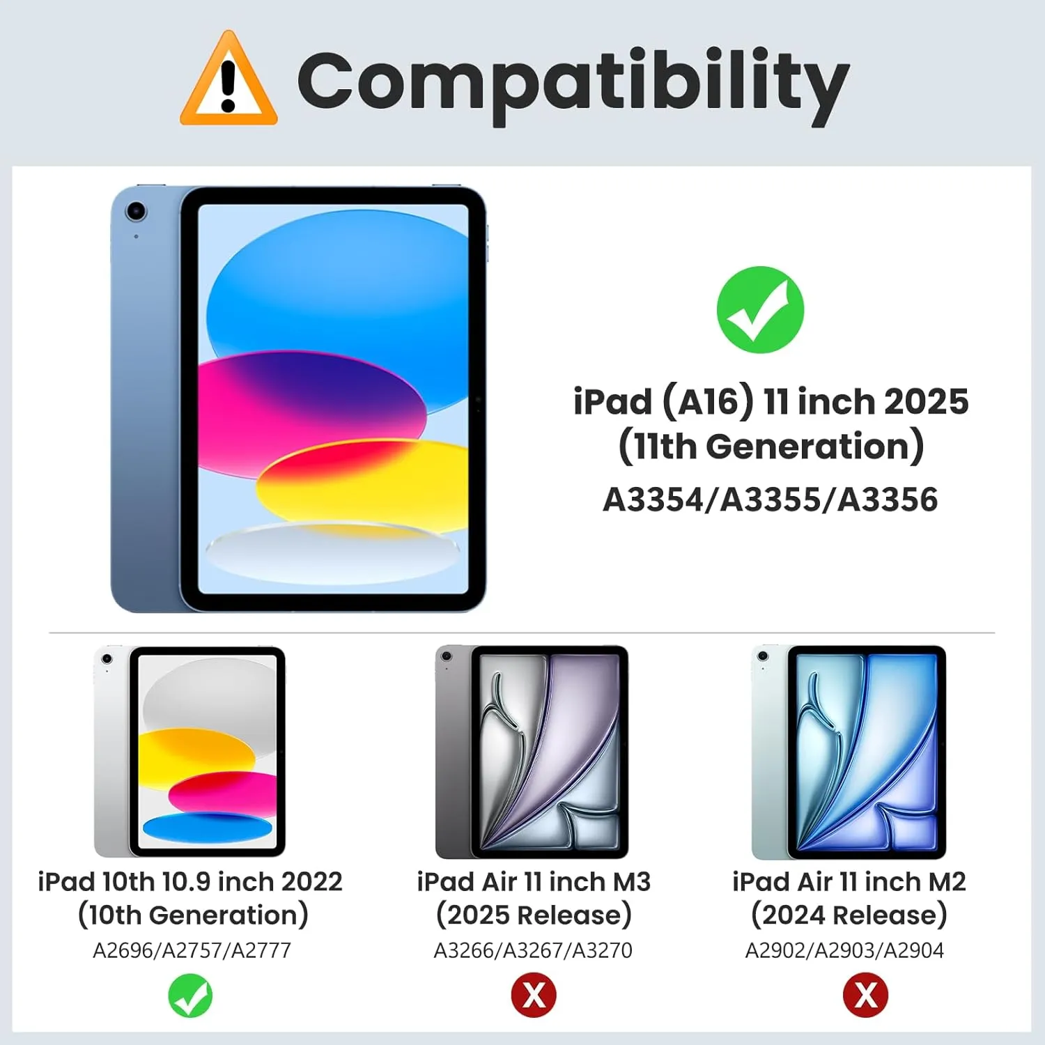MoKo for iPad (A16) 11th Generation Case 11 Inch 2025, iPad 10th Generation Case 10.9 Inch 2022, Slim Stand Hard PC Translucent Back Shell Smart Cover, Support Touch ID, Auto Wake/Sleep, Black