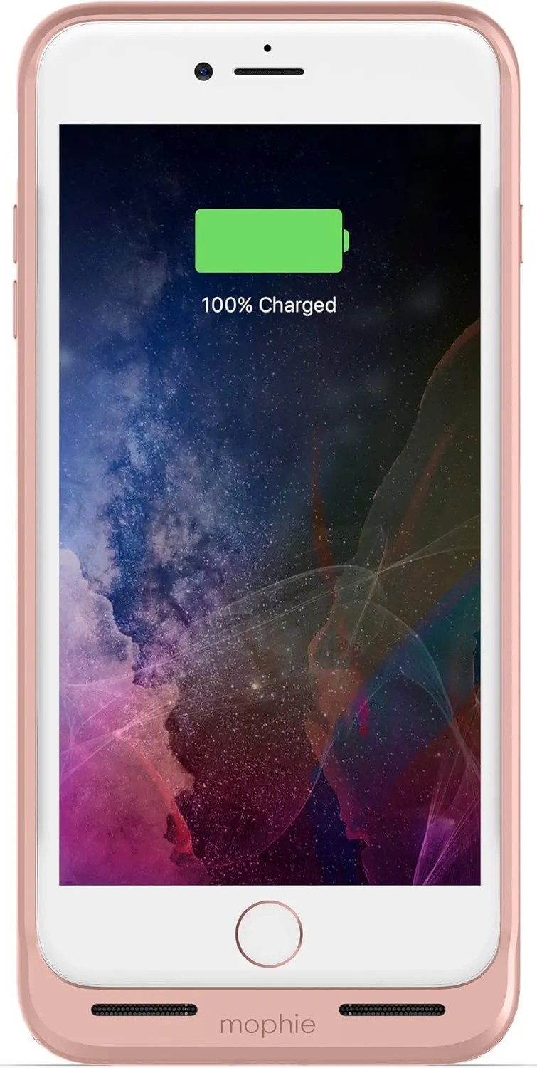 mophie juice pack wireless - Charge Force Wireless Power - Wireless Charging Protective Battery Pack Case for Apple iPhone 8 Plus and 7 Plus - Rose Gold