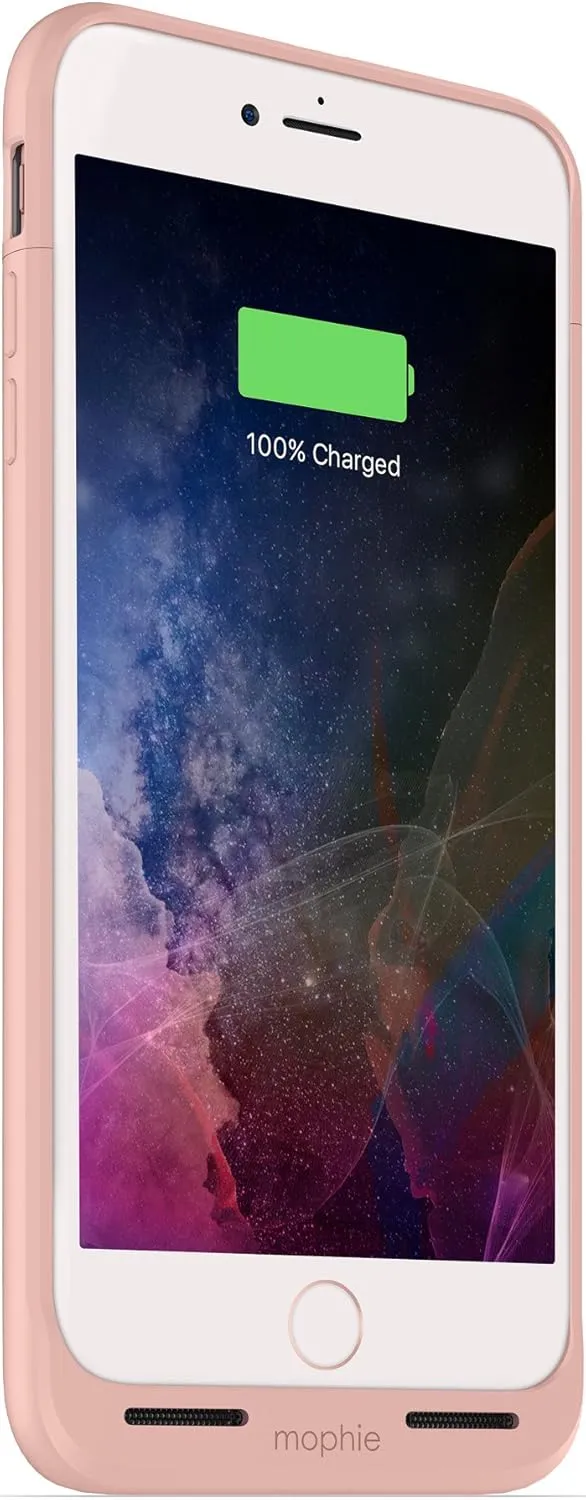 mophie juice pack wireless - Charge Force Wireless Power - Wireless Charging Protective Battery Pack Case for Apple iPhone 8 Plus and 7 Plus - Rose Gold