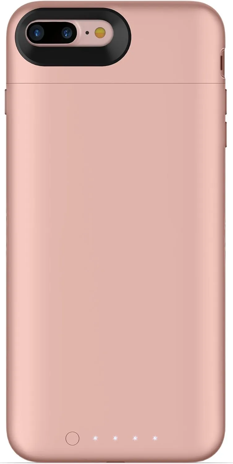 mophie juice pack wireless - Charge Force Wireless Power - Wireless Charging Protective Battery Pack Case for Apple iPhone 8 Plus and 7 Plus - Rose Gold