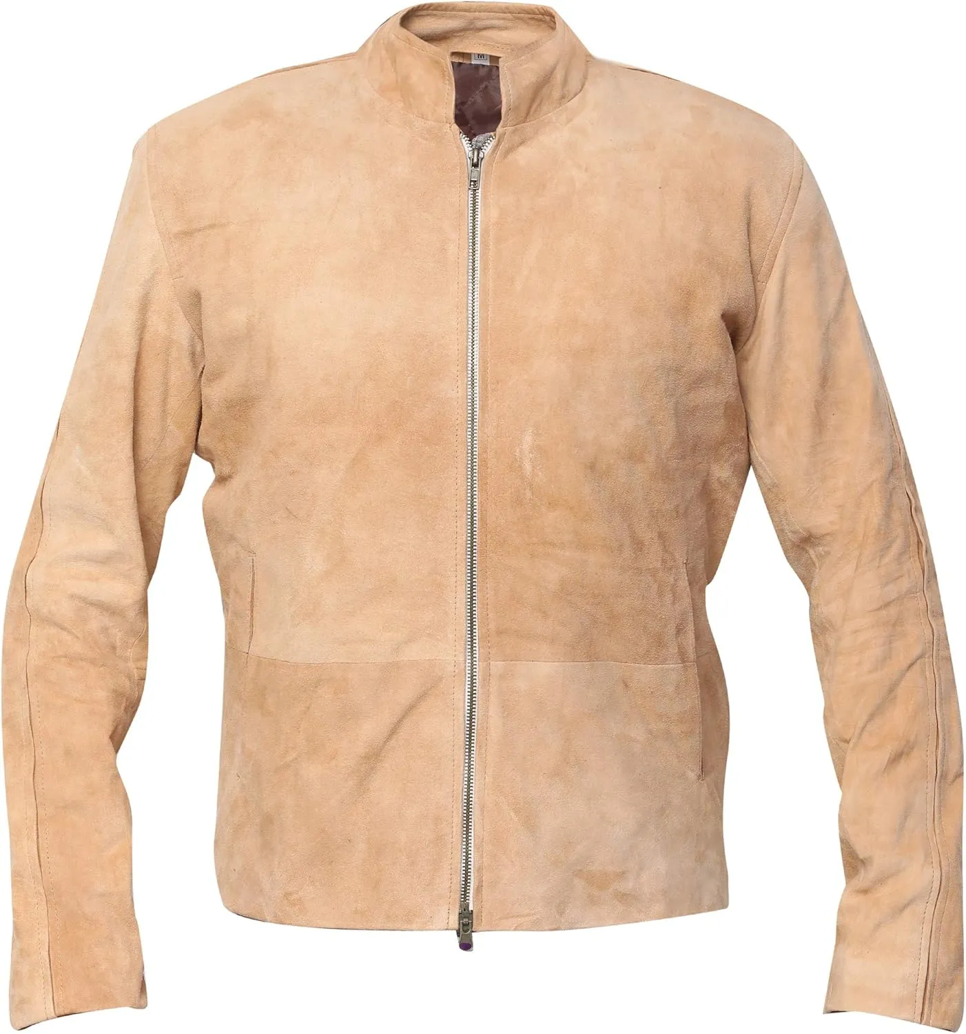 Morocco Daniel Craig Blouson Fawn Suede Leather Jacket