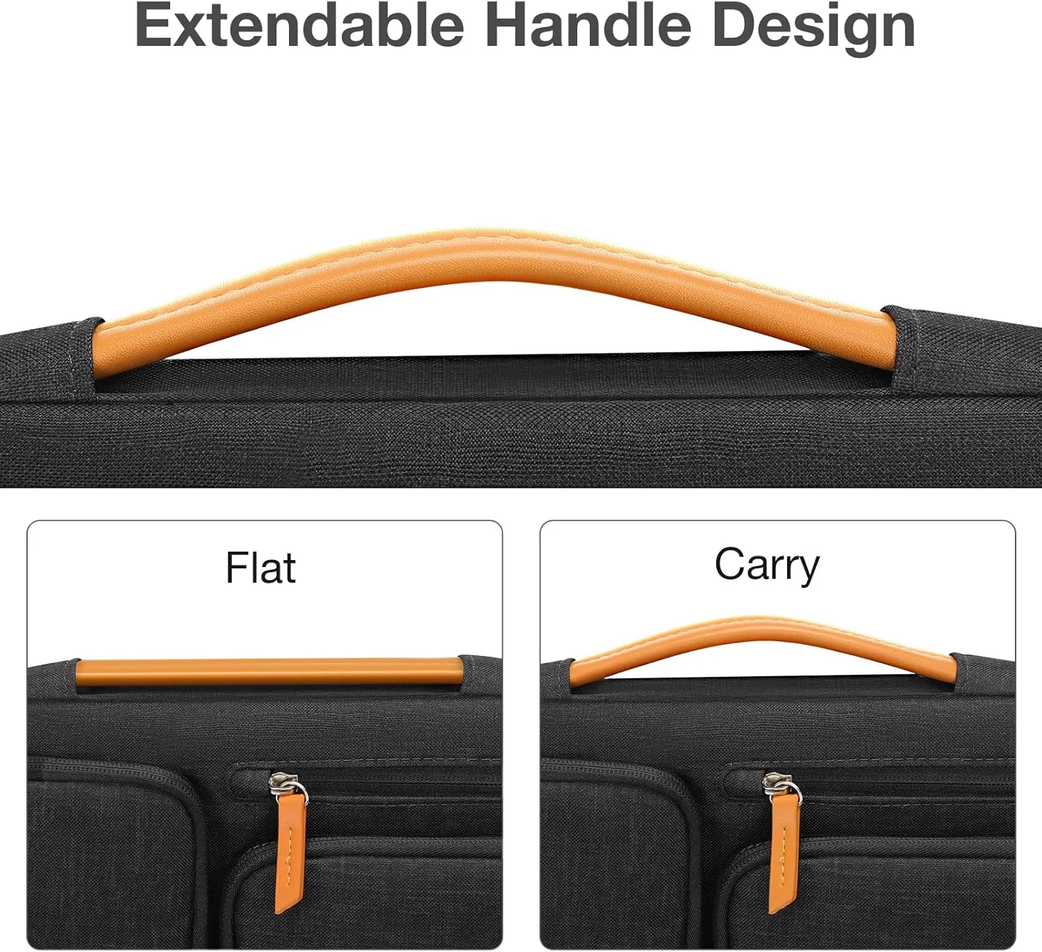 MOSISO 9-11 inch Tablet Sleeve Case for iPad A16 2025, iPad Air 11 inch M3 M2, iPad Pro 11 M4, iPad 10/9/8/7th, Galaxy Tab A9 /S9/S8/Plus 11, Side Open Carrying Bag with 4 Zipper Pockets, Black