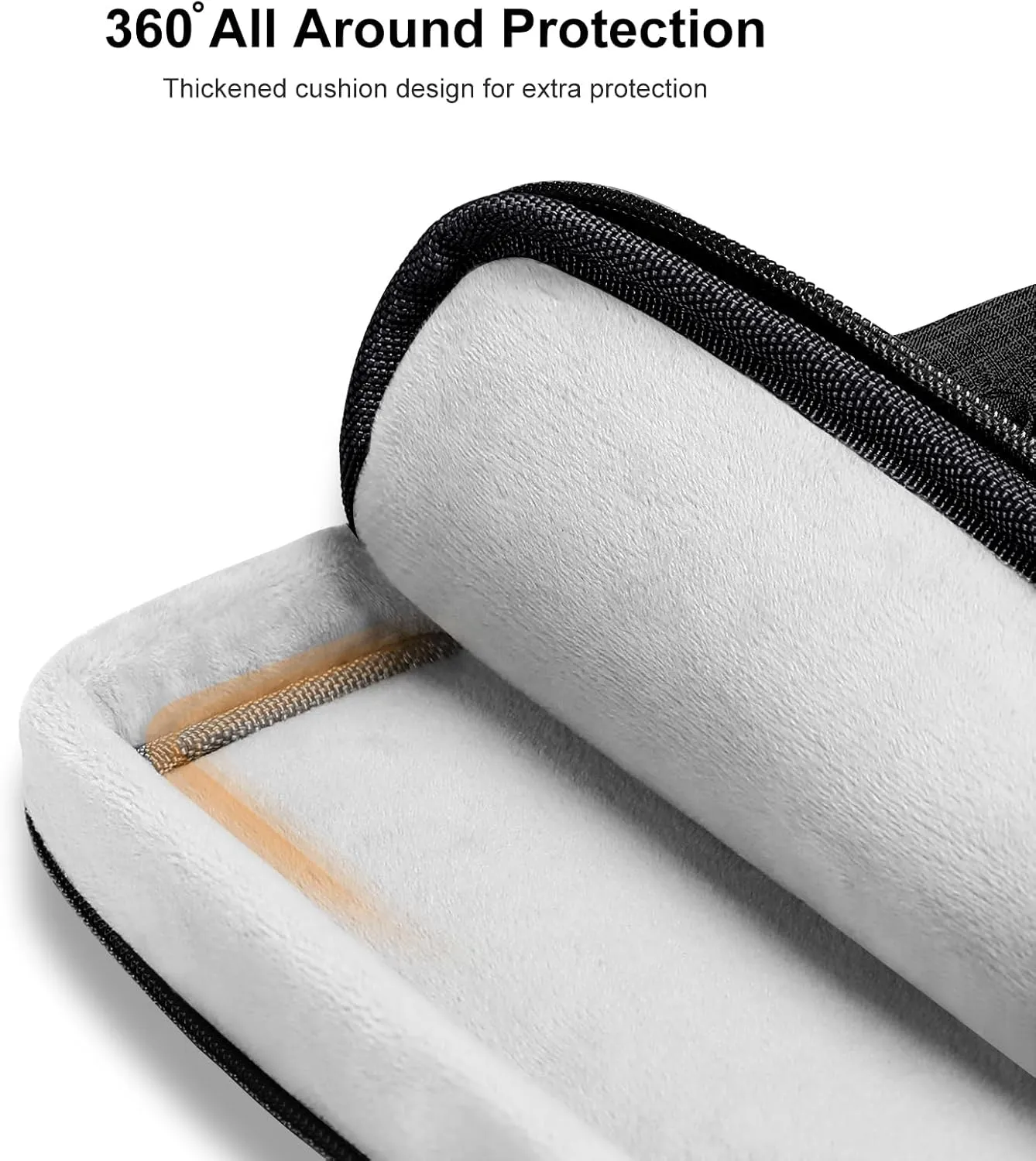 MOSISO 9-11 inch Tablet Sleeve Case for iPad A16 2025, iPad Air 11 inch M3 M2, iPad Pro 11 M4, iPad 10/9/8/7th, Galaxy Tab A9 /S9/S8/Plus 11, Side Open Carrying Bag with 4 Zipper Pockets, Black