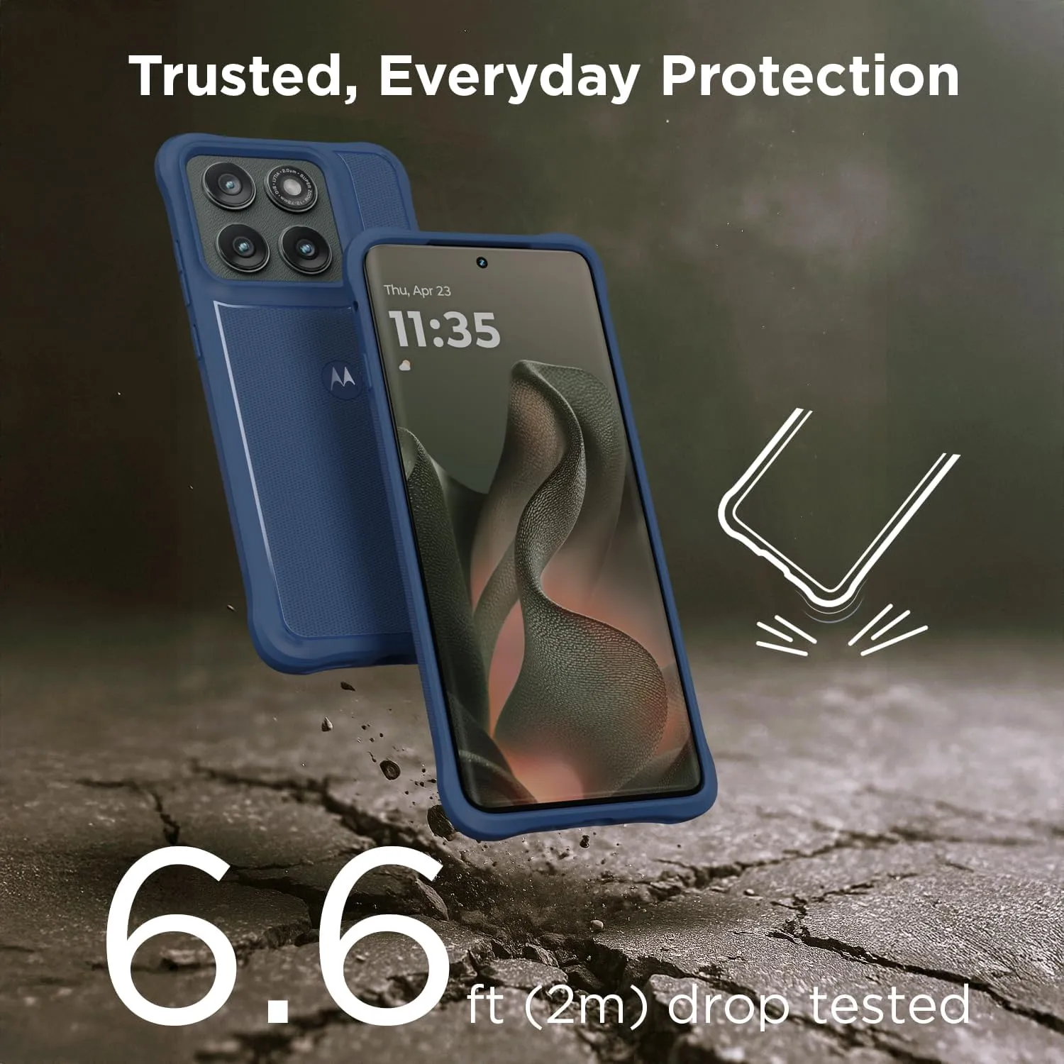 Motorola Edge (2025) Dusk Blue Protective Case - Precision fit, Stylish Shock Absorbing Phone Case