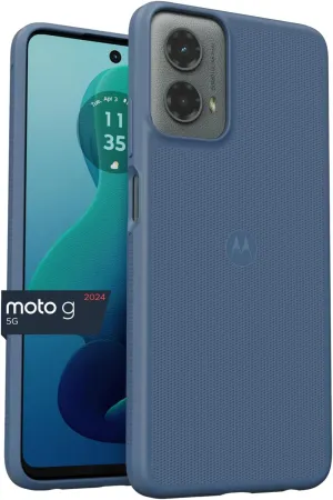 Motorola Moto G 5G (2024) Textured Protective Case- Dusk Blue - Precision fit Shock Absorbing Cases for Enhanced Phone Grip, Style, Drop Protection for Your Moto G 5G 2024