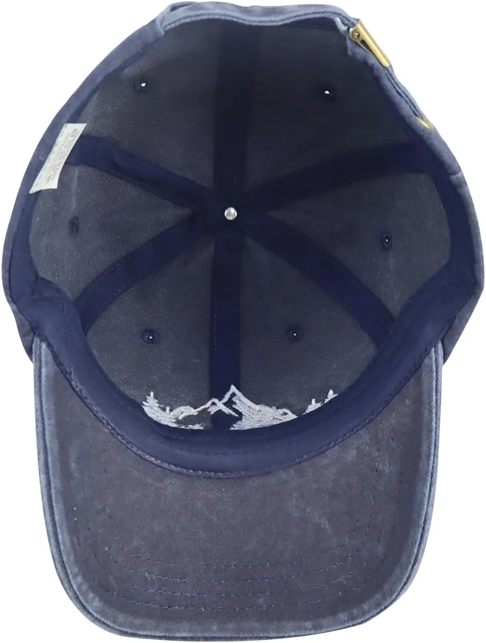 Mountain Trees Hat for Men Women, Funny Adjustable Cotton Embroidered Camping Hiking Explore Outdoor Baseball Cap